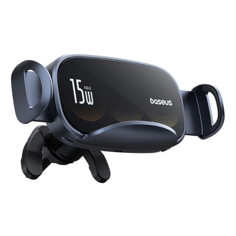 Baseus uchwyt samochodowy LightChaser Series Triple-Coil Wireless Charging Electric Car Mount Cluster czarny Baseus uchwyt samochodowy LightChaser Series Triple-Coil Wireless Charging Electric Car Mount Cluster czarny