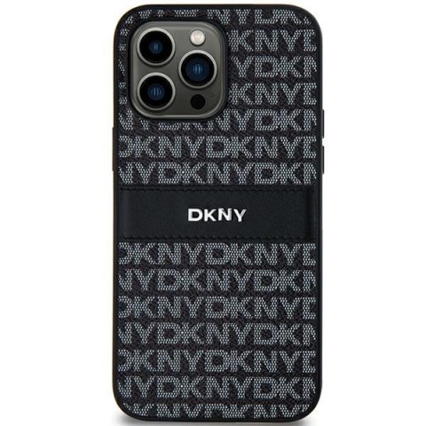 DKNY nakładka do Samsung Galaxy S24 Plus DKHCS24MPRTHSLK czarna HC PU repeat texture pattern w tonal stripe DKNY nakładka do Samsung Galaxy S24 Plus DKHCS24MPRTHSLK czarna HC PU repeat texture pattern w tonal stripe