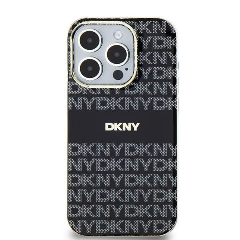 DKNY nakładka do iPhone 15 Plus 6,7" DKHMP15MHRHSEK czarna HC Magsafe pc tpu repeat texture pattern w stripe DKNY nakładka do iPhone 15 Plus 6,7" DKHMP15MHRHSEK czarna HC Magsafe pc tpu repeat texture pattern w stripe