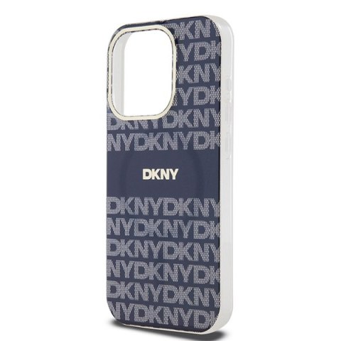 DKNY nakładka do iPhone 15 Pro 6,1" DKHMP15LHRHSEB niebieska HC Magsafe pc tpu repeat texture pattern w stripe DKNY nakładka do iPhone 15 Pro 6,1" DKHMP15LHRHSEB niebieska HC Magsafe pc tpu repeat texture pattern w stripe