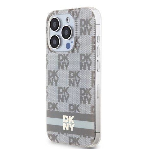 DKNY nakładka do iPhone 15 Pro Max 6,7" DKHMP15XHCPTSE różowa HC Magsafe pc tpu repeat texture pattern w stripe DKNY nakładka do iPhone 15 Pro Max 6,7" DKHMP15XHCPTSE różowa HC Magsafe pc tpu repeat texture pattern w stripe