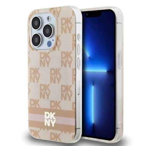 DKNY nakładka do iPhone 15 Pro Max 6,7" DKHMP15XHCPTSP czarna HC Magsafe pc tpu checkered pattern w printed stripes DKNY nakładka do iPhone 15 Pro Max 6,7" DKHMP15XHCPTSP czarna HC Magsafe pc tpu checkered pattern w printed stripes