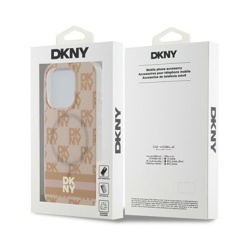 DKNY nakładka do iPhone 15 Pro Max 6,7" DKHMP15XHCPTSP czarna HC Magsafe pc tpu checkered pattern w printed stripes DKNY nakładka do iPhone 15 Pro Max 6,7" DKHMP15XHCPTSP czarna HC Magsafe pc tpu checkered pattern w printed stripes