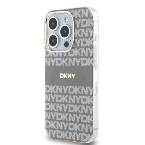 DKNY nakładka do iPhone 15 Pro Max 6,7" DKHMP15XHRHSEE czarna HC Magsafe pc tpu repeat texture pattern w stripe DKNY nakładka do iPhone 15 Pro Max 6,7" DKHMP15XHRHSEE czarna HC Magsafe pc tpu repeat texture pattern w stripe