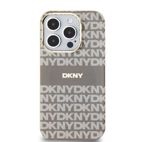 DKNY nakładka do iPhone 15 Pro Max 6,7" DKHMP15XHRHSEE czarna HC Magsafe pc tpu repeat texture pattern w stripe DKNY nakładka do iPhone 15 Pro Max 6,7" DKHMP15XHRHSEE czarna HC Magsafe pc tpu repeat texture pattern w stripe