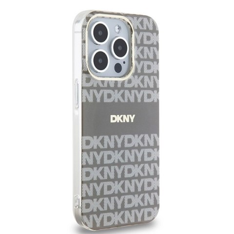 DKNY nakładka do iPhone 15 Pro Max 6,7" DKHMP15XHRHSEE czarna HC Magsafe pc tpu repeat texture pattern w stripe DKNY nakładka do iPhone 15 Pro Max 6,7" DKHMP15XHRHSEE czarna HC Magsafe pc tpu repeat texture pattern w stripe