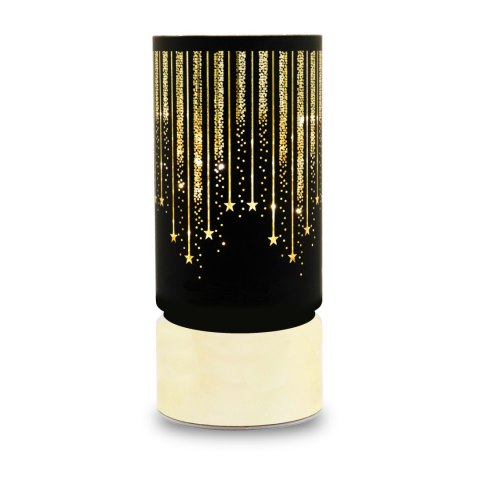Lampion świąteczny szklany FCL-20 czarno-złoty L Forever Light Lampion świąteczny szklany FCL-20 czarno-złoty L Forever Light