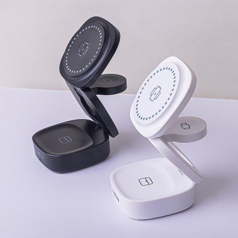 Maxlife ładowarka bezprzewodowa magnetyczna MXWC-06 15W czarna 3w1 Maxlife ładowarka bezprzewodowa magnetyczna MXWC-06 15W czarna 3w1