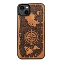 Bewood nakładka do iPhone 15 Plus 6,7" Róża Wiatrów Merbau