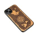 Bewood nakładka do iPhone 15 Plus 6,7" Róża Wiatrów Merbau