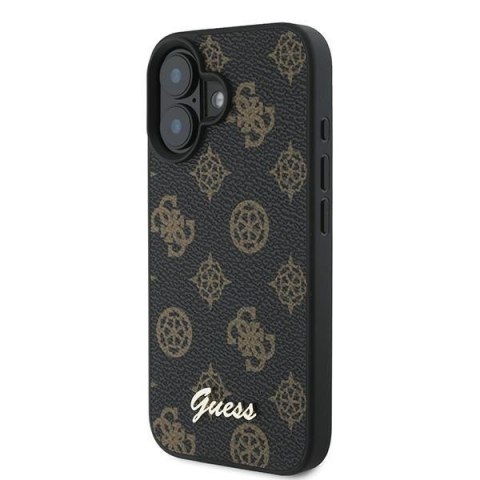 Guess nakładka do iPhone 16 Plus 6,7" GUHMP16MPGPYSK czarna hardcase PU Peony Script MagSafe Guess nakładka do iPhone 16 Plus 6,7" GUHMP16MPGPYSK czarna hardcase PU Peony Script MagSafe