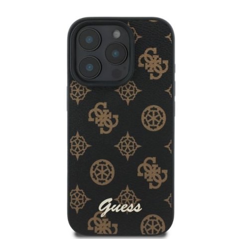 Guess nakładka do iPhone 16 Pro 6,3" GUHMP16LPGPYSK czarna hardcase Peony Script MagSafe Guess nakładka do iPhone 16 Pro 6,3" GUHMP16LPGPYSK czarna hardcase Peony Script MagSafe