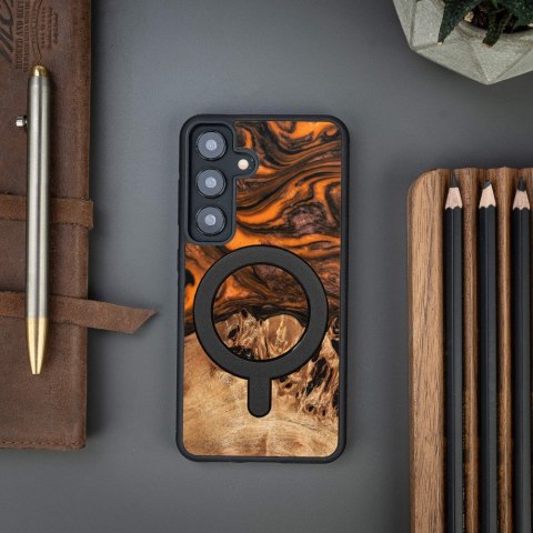 Bewood nakładka Unique do Samsung Galaxy S24 Orange z MagSafe Bewood nakładka Unique do Samsung Galaxy S24 Orange z MagSafe
