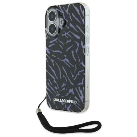 Karl Lagerfeld nakładka do iPhone 16 6,1" KLHCP16SHZBPKCCU fioletowa Hardcase Zebra With Cord Karl Lagerfeld nakładka do iPhone 16 6,1" KLHCP16SHZBPKCCU fioletowa Hardcase Zebra With Cord