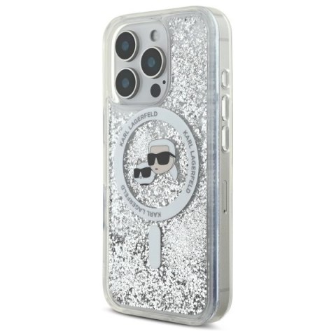 Karl Lagerfeld nakładka do iPhone 16 Pro 6,3" KLHMP16LLGKCSGH przezroczysta Hardcase Liquid Glitter Karl&Choupette Head MagSafe Karl Lagerfeld nakładka do iPhone 16 Pro 6,3" KLHMP16LLGKCSGH przezroczysta Hardcase Liquid Glitter Karl&Choupette Head MagSafe