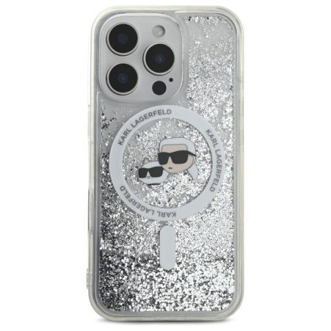 Karl Lagerfeld nakładka do iPhone 16 Pro 6,3" KLHMP16LLGKCSGH przezroczysta Hardcase Liquid Glitter Karl&Choupette Head MagSafe Karl Lagerfeld nakładka do iPhone 16 Pro 6,3" KLHMP16LLGKCSGH przezroczysta Hardcase Liquid Glitter Karl&Choupette Head MagSafe