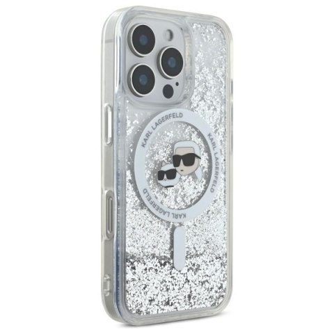 Karl Lagerfeld nakładka do iPhone 16 Pro 6,3" KLHMP16LLGKCSGH przezroczysta Hardcase Liquid Glitter Karl&Choupette Head MagSafe Karl Lagerfeld nakładka do iPhone 16 Pro 6,3" KLHMP16LLGKCSGH przezroczysta Hardcase Liquid Glitter Karl&Choupette Head MagSafe