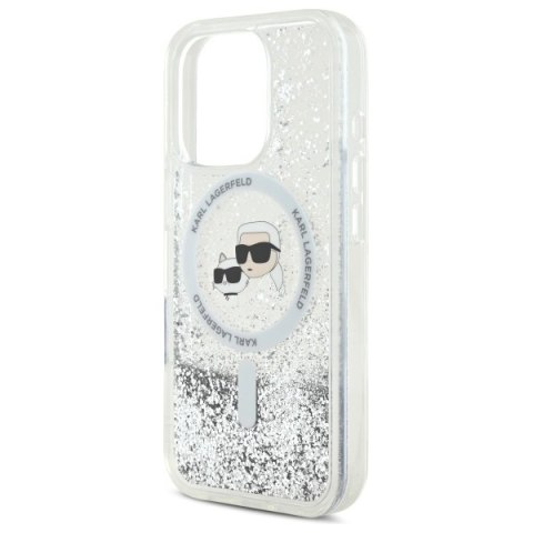Karl Lagerfeld nakładka do iPhone 16 Pro 6,3" KLHMP16LLGKCSGH przezroczysta Hardcase Liquid Glitter Karl&Choupette Head MagSafe Karl Lagerfeld nakładka do iPhone 16 Pro 6,3" KLHMP16LLGKCSGH przezroczysta Hardcase Liquid Glitter Karl&Choupette Head MagSafe