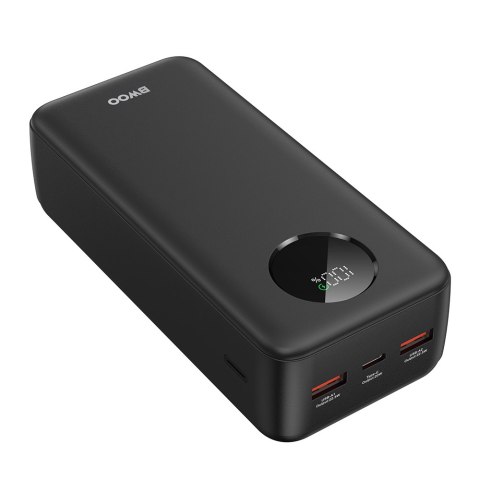 BWOO Power bank 22,5W, 30000 mAh z wyświetlaczem LCD, czarny BWOO Power bank 22,5W, 30000 mAh z wyświetlaczem LCD, czarny