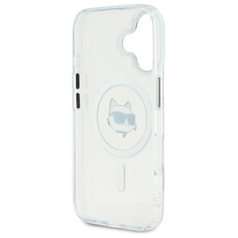 Karl Lagerfeld nakładka do iPhone 16 6,1" KLHMP16SHLSCHH biała Hardcase IML Metal Choupette Head MagSafe Karl Lagerfeld nakładka do iPhone 16 6,1" KLHMP16SHLSCHH biała Hardcase IML Metal Choupette Head MagSafe
