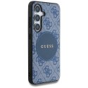 Guess nakładka HC MagSafe PU 4G Circle Classic Logo do Samsung Galaxy S25 Plus niebieska