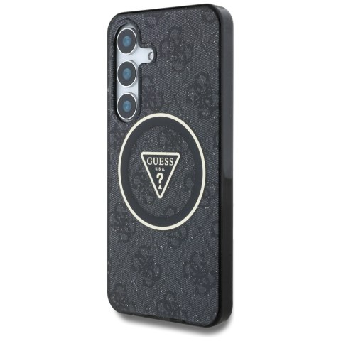 Guess nakładka HC Magnetic IML Metal Glitter 4G Circle Triangle do Samsung Galaxy S25 Plus czarna Guess nakładka HC Magnetic IML Metal Glitter 4G Circle Triangle do Samsung Galaxy S25 Plus czarna
