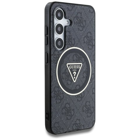Guess nakładka HC Magnetic IML Metal Glitter 4G Circle Triangle do Samsung Galaxy S25 Plus czarna Guess nakładka HC Magnetic IML Metal Glitter 4G Circle Triangle do Samsung Galaxy S25 Plus czarna