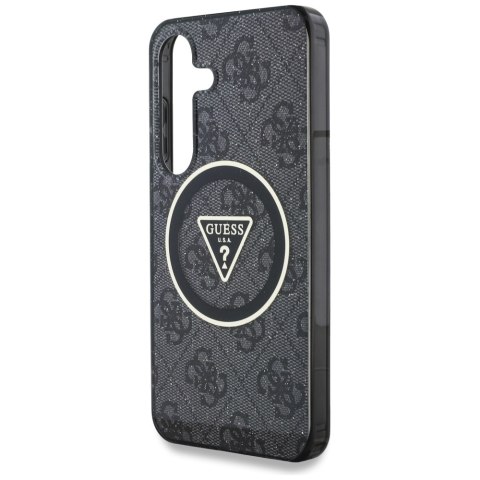 Guess nakładka HC Magnetic IML Metal Glitter 4G Circle Triangle do Samsung Galaxy S25 Plus czarna Guess nakładka HC Magnetic IML Metal Glitter 4G Circle Triangle do Samsung Galaxy S25 Plus czarna