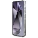 Guess nakładka HC Magnetic IML Metal Glitter Flowers Triangle do Samsung Galaxy S25 czarna