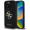 Guess nakładka Hardcase PU Grained Big 4G and Classic Logo do iPhone 16 Pro 6,3" Czarna