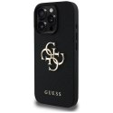 Guess nakładka Hardcase PU Grained Big 4G and Classic Logo do iPhone 16 Pro 6,3" Czarna