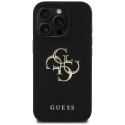Guess nakładka Hardcase PU Grained Big 4G and Classic Logo do iPhone 16 Pro 6,3" Czarna
