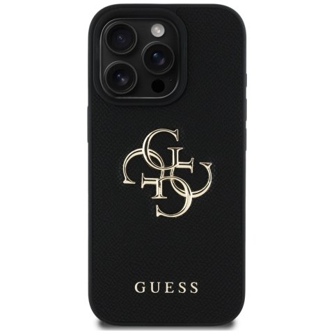 Guess nakładka Hardcase PU Grained Big 4G and Classic Logo do iPhone 16 Pro 6,3" Czarna Guess nakładka Hardcase PU Grained Big 4G and Classic Logo do iPhone 16 Pro 6,3" Czarna