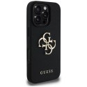 Guess nakładka Hardcase PU Grained Big 4G and Classic Logo do iPhone 16 Pro 6,3" Czarna