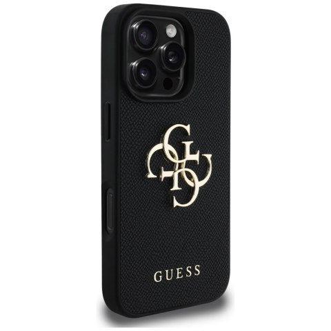 Guess nakładka Hardcase PU Grained Big 4G and Classic Logo do iPhone 16 Pro 6,3" Czarna Guess nakładka Hardcase PU Grained Big 4G and Classic Logo do iPhone 16 Pro 6,3" Czarna