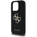 Guess nakładka Hardcase PU Grained Big 4G and Classic Logo do iPhone 16 Pro 6,3" Czarna