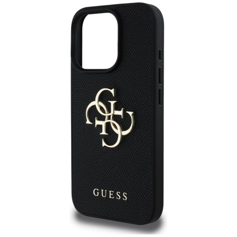 Guess nakładka Hardcase PU Grained Big 4G and Classic Logo do iPhone 16 Pro 6,3" Czarna Guess nakładka Hardcase PU Grained Big 4G and Classic Logo do iPhone 16 Pro 6,3" Czarna