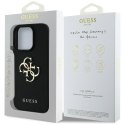 Guess nakładka Hardcase PU Grained Big 4G and Classic Logo do iPhone 16 Pro 6,3" Czarna