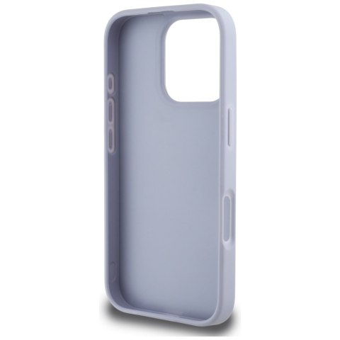 Guess nakładka Hardcase PU Grained Hot Stamp 4G Triangle Metal do iPhone 16 Pro 6,3" Fioletowa Guess nakładka Hardcase PU Grained Hot Stamp 4G Triangle Metal do iPhone 16 Pro 6,3" Fioletowa