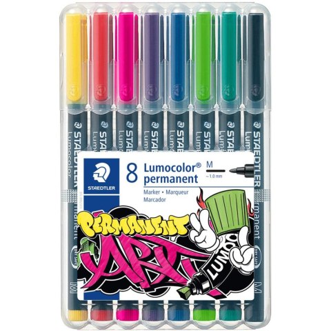 Foliopis permanentny M 1mm 8kolorów w etui 317WP8-1 STAEDTLER STAEDTLER Foliopis permanentny M 1mm 8kolorów w etui 317WP8-1 STAEDTLER STAEDTLER
