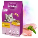 Karma sucha dla kotów WHISKAS ADULT o smaku kurczaka 1,4kg PEŁNOPORCJOWA