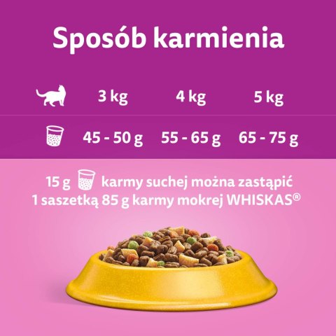 Karma sucha dla kotów WHISKAS ADULT o smaku kurczaka 1,4kg PEŁNOPORCJOWA Karma sucha dla kotów WHISKAS ADULT o smaku kurczaka 1,4kg PEŁNOPORCJOWA