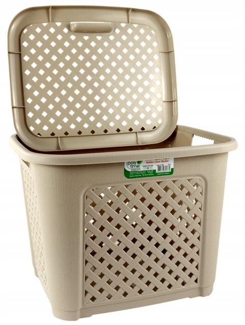 Kosz RATTAN 19L beżowy 28x36x28cm Katex Kosz RATTAN 19L beżowy 28x36x28cm Katex