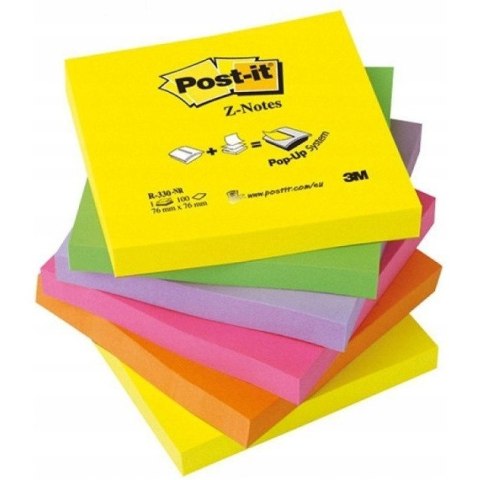 Bloczek samoprzylepny 76x76mm 100k neonowe (6szt) POST-IT Z-Notes R330-NR UU009543198 3M POST-IT Bloczek samoprzylepny 76x76mm 100k neonowe (6szt) POST-IT Z-Notes R330-NR UU009543198 3M POST-IT