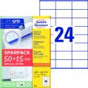 Etykiety A4 białe (50+15 arkuszy) 70x36mm 6602 ULTRA GRIP AVERY ZWECKFORM AVERY ZWECKFORM