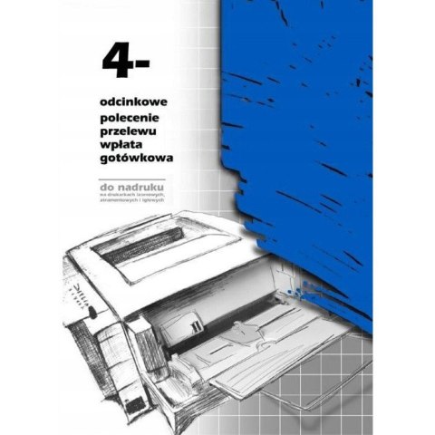 F-112-2 4-odcinkowe polecenie przelewu A4 100 kartek Michalczyk i Prokop MICHALCZYK i PROKOP F-112-2 4-odcinkowe polecenie przelewu A4 100 kartek Michalczyk i Prokop MICHALCZYK i PROKOP