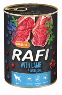 Karma Mokra Dla Psów RAFI z Jagnięciną, Borówką i Żurawiną 400g - 6 szt. RAFI