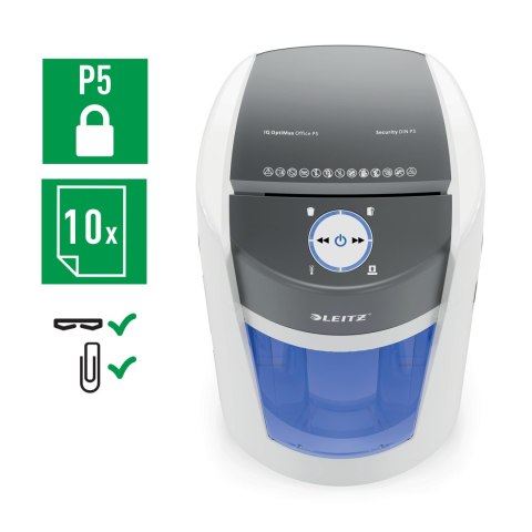 Niszczarka LEITZ IQ OptiMax Office 35L P5 83600000 LEITZ Niszczarka LEITZ IQ OptiMax Office 35L P5 83600000 LEITZ