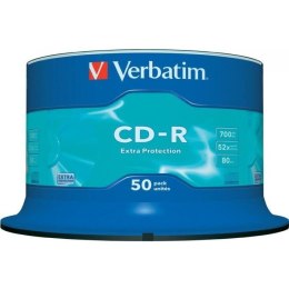 Płyta CD-R 700MB VERBATIM cake (50szt) Extra Protection 43351 VERBATIM
