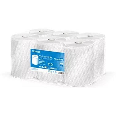 Ręcznik papierowy AFH VELVETCare rola MAXI 110m (6 sztuk) 2 warstwy 100% celuloza 5220106 Comfort VELVET CARE PROFESSIONAL Ręcznik papierowy AFH VELVETCare rola MAXI 110m (6 sztuk) 2 warstwy 100% celuloza 5220106 Comfort VELVET CARE PROFESSIONAL